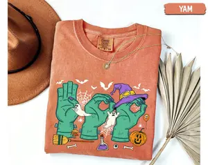 Comfort Colors Halloween SPED Teacher T-Shirt, Boo In ASL Halloween Teacher Gift, Autism Teacher Shirt Sped Teacher, Special Education Graphic Tees