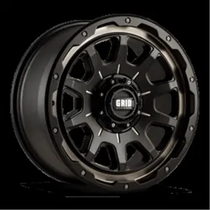 Grid Wheels E2952Y187 20 x 9 GD15 - 12 mm Offset 5 x 127 Gloss Black with Double Dark Tint Wheel