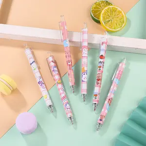 10-Pack Cute Bear Clicker Neutral Pens, Ink, Smooth Writing, Elegant Pen, Ideal for School Supplies and Stationery