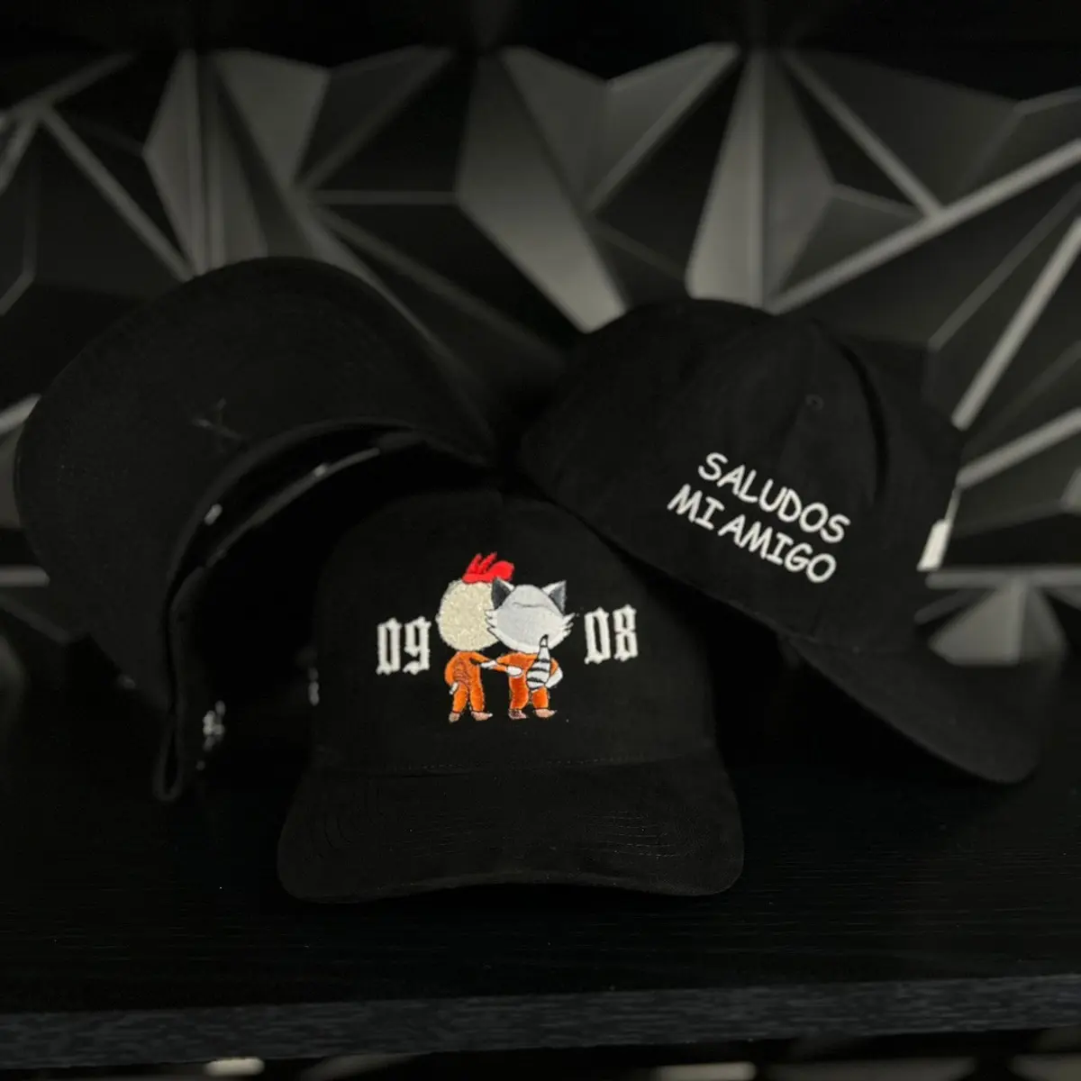 08-09 SnapBack hat-black 08-09 SnapBack hat-black