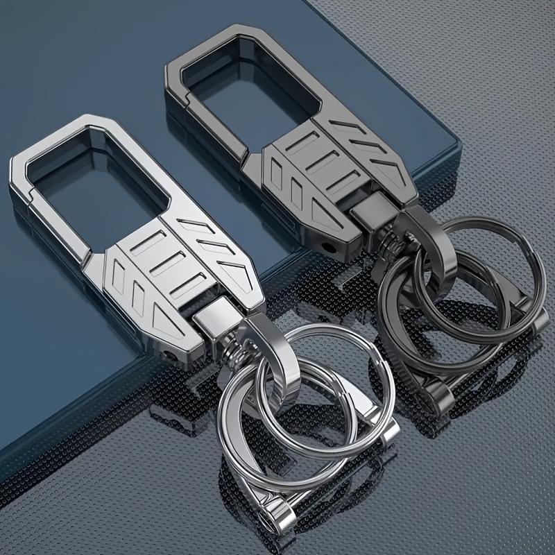 Keychain Car Keychain Zinc Alloy Keychain With Anti-loss D-shaped Ring High-end And Simple Keychain Key 360-degree Rotation Pendant For Men And Women