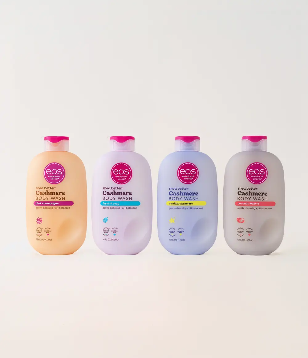 eos Cashmere Body Wash 4-Pack Bundle - Vanilla Cashmere, Fresh & Cozy, Pink Champagne, Coconut Waters eos Cashmere Body Wash 4-Pack Bundle - Vanilla Cashmere, Fresh & Cozy, Pink Champagne, Coconut Waters
