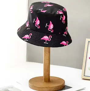 2 Pack Cute Bucket Hat Beach Fisherman Hats for Women, Reversible Double-Side-Wear