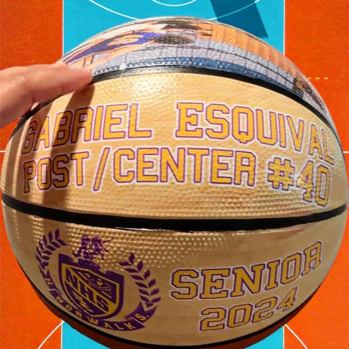 Custom basketball