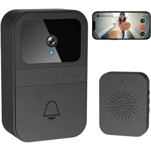 1080P Doorbell Camera with Ring Chime,Smart Video Doorbell with Two-Way Talk,Cloud Storage,Instant Alerts,Night Vision,IP55 Waterproof,No Monthly Fee