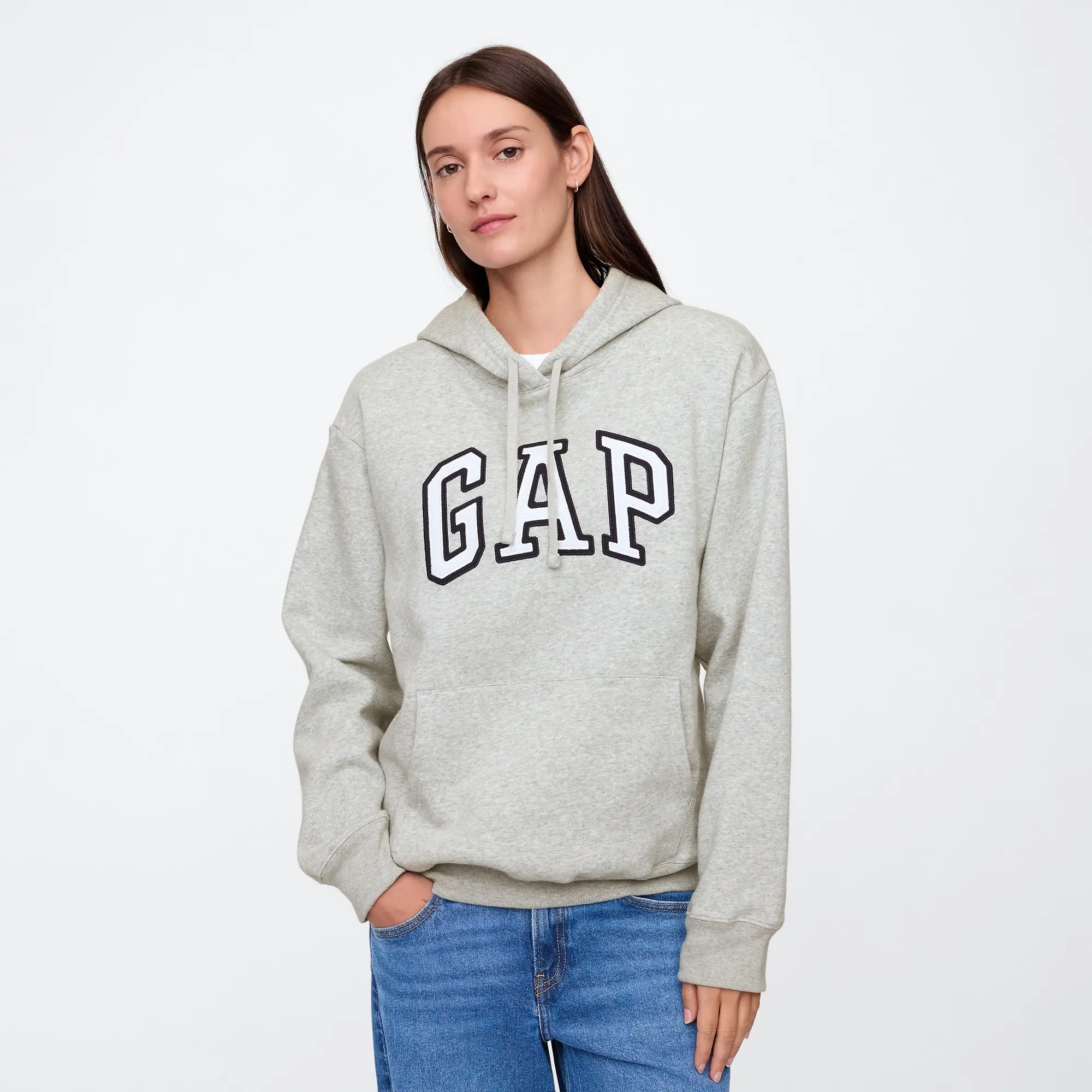 GAP Women's Long Sleeve Hoodie, Comfortable Fabric, Flattering Fit