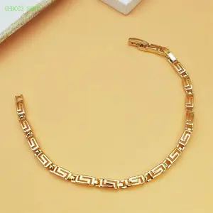 Retro Letter Chain Bracelet, European & American Vintage Lock Bracelet, Trendy Streetwear Metal Chain Jewelry for Women & Men, Minimalist Fashion Wrist Accessory for Daily Wear, Party & Casual Outfits