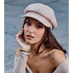 Cool Girl Classic Faux Wool Cabby Hat