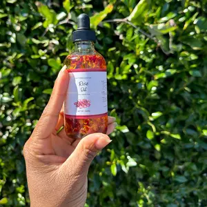 Belle's Secrets Jojoba and Dried Herbs Infused Body Oils 118g - Moisturizing Oil with Hibiscus, Lemon, Oregano, Spearmint & Rosemary for Hair and Body Use