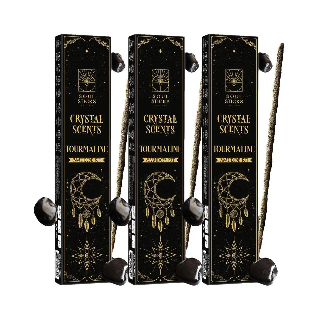 Tourmaline Crystal Scents Smudge Kit - 3 Pack