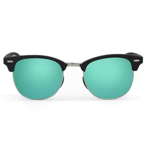 The Masters – Mirrored Aqua Clubmaster Sunglasses The Masters – Mirrored Aqua Clubmaster Sunglasses
