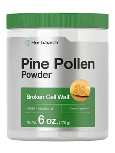 Horbäach Pine Pollen Powder | 6 Ounce | Nature's Superfood | Non-GMO, Vegetarian, Gluten Free Supplement