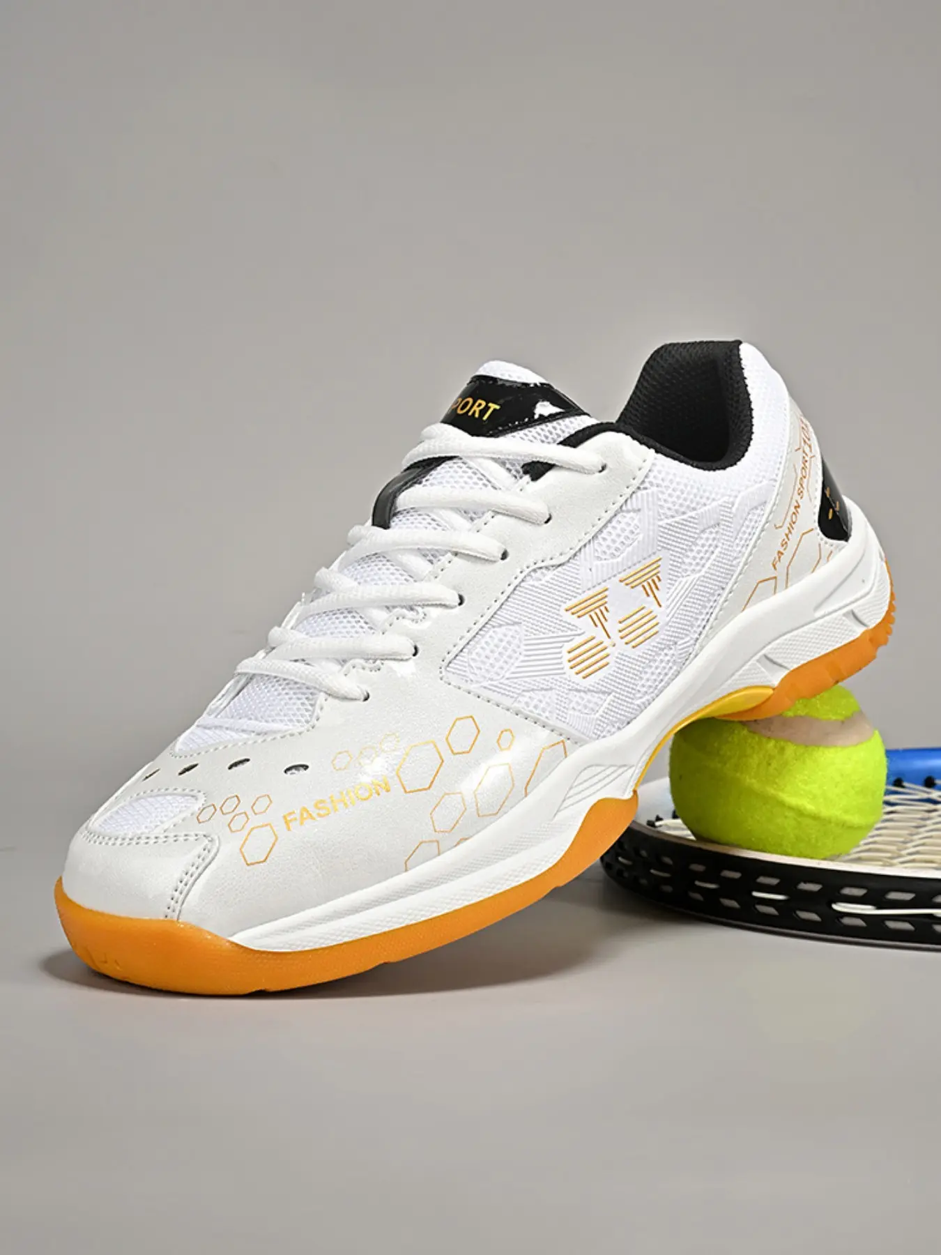 Unisex Couple Badminton Shoes, Breathable Comfortable Durable, Suitable for Indoor Outdoor Sports, Lightweight Design