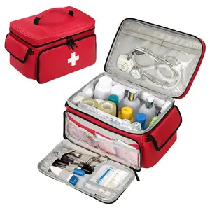 Emergency First Aid Kit Storage Bag, Medical Supplies Organizer, Home Emergency Medical Box, 1 Piece Pack, Essential Survival Gear