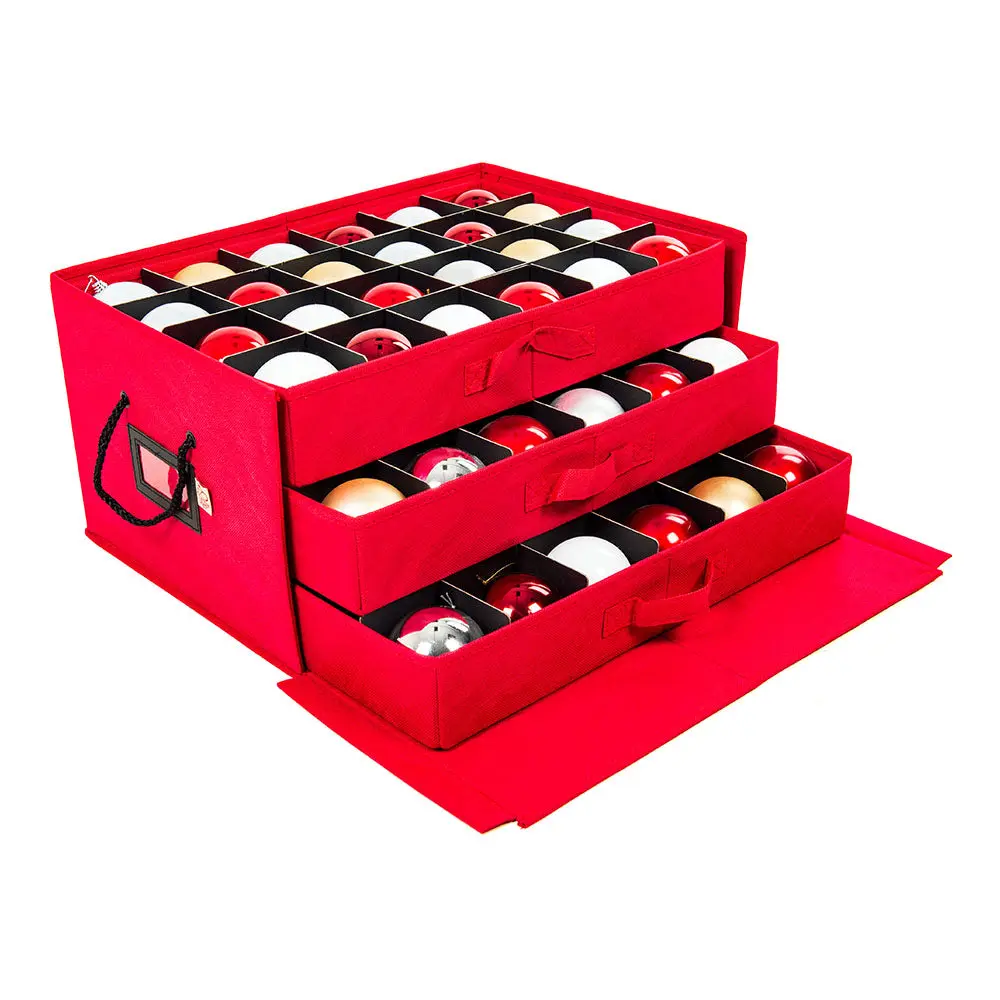 Ornament Storage Box with 3 Trays Ornament Storage Box with 3 Trays