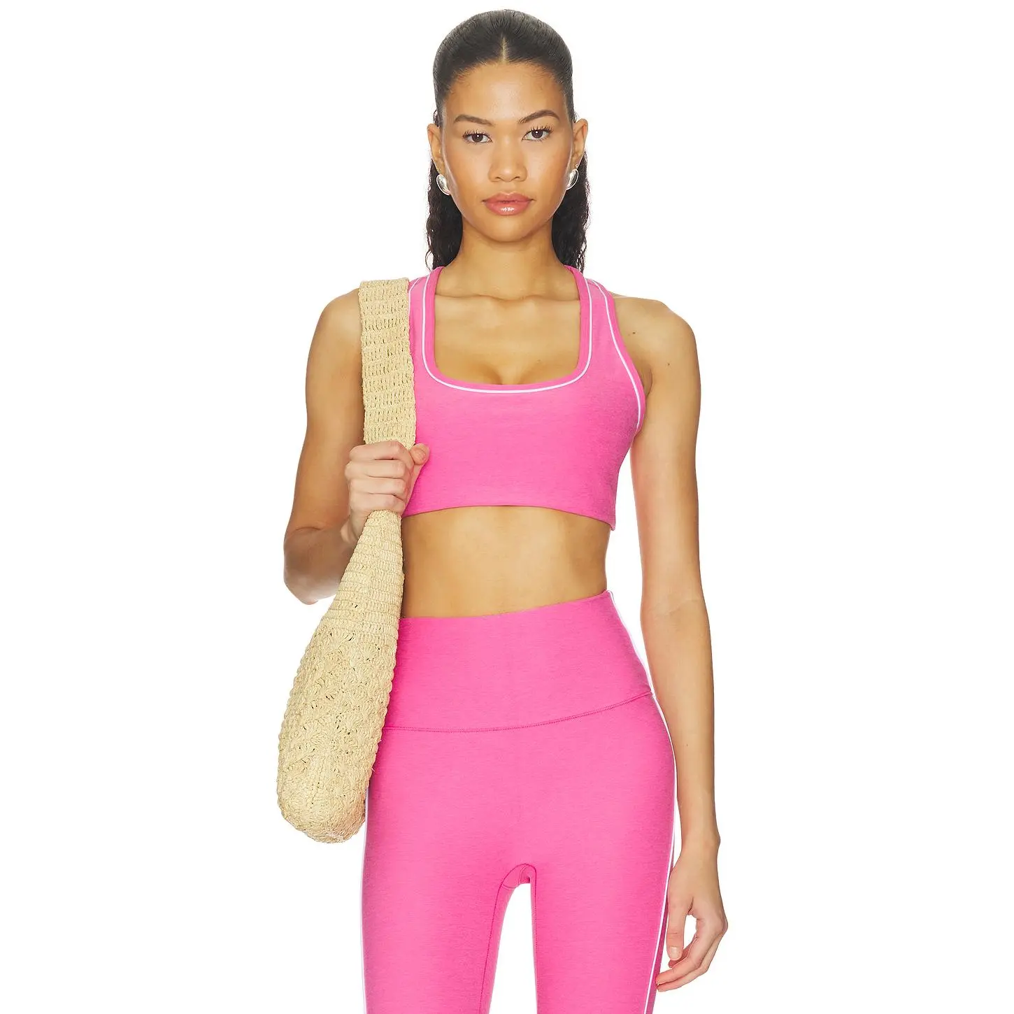 Beyond Yoga Spacedye Ready Bra in Luscious Pink Heather