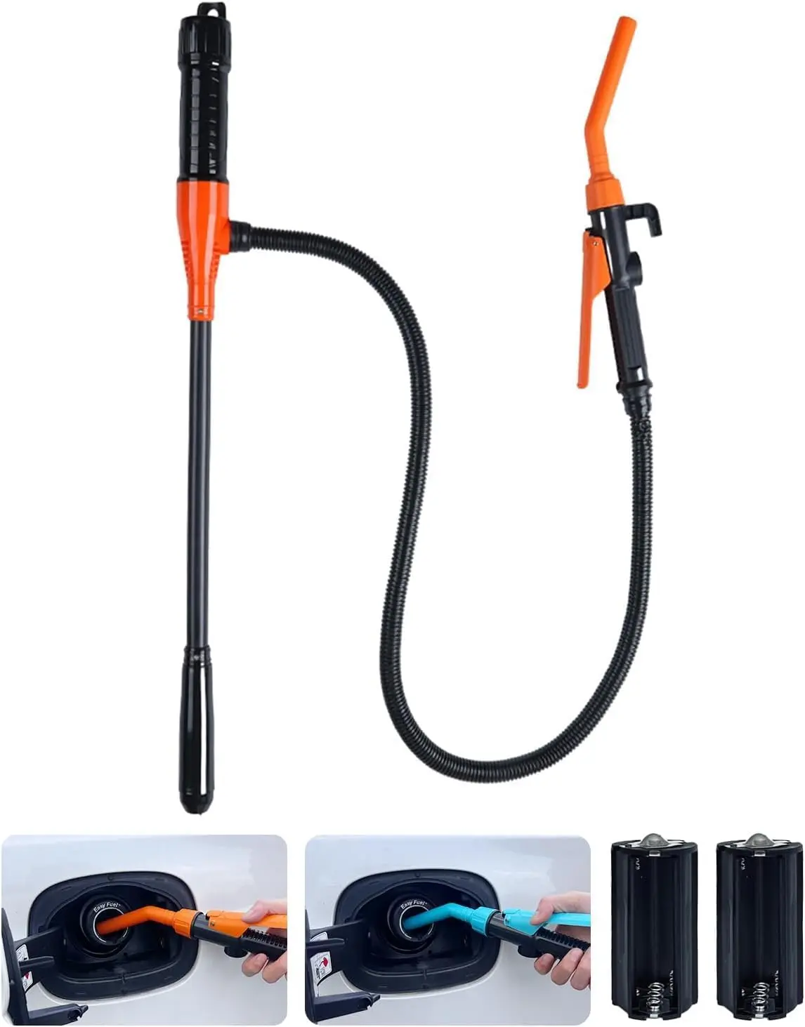 Portable Battery-Powered Siphon Pump – Moves Gasoline, Diesel, or Water in Seconds Without Lifting Heavy Cans or Dangerous Mouth Siphoning. Just Drop the Hose, Press the Button, and Let the Pump Do the Work