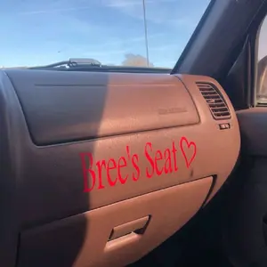 Custom Text Vinyl Decal (Add Note For Font)