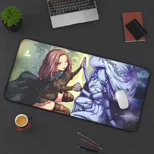 Kawaii Melina and Ranni the Witch Elden Ring Desk Mat – Extra Large Gaming Mouse Pad, Gaming Accessories, Desk Decor Setup, Gaming Room Supplies