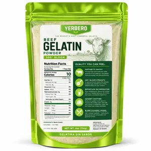 New Viral - Premium Unflavored 300° Bloom Beef Gelatin Powder 4oz (114g) | Thickening Agent | Grenetina en Polvo Sin Sabor | Swiftly Solidifies, Stabilizes, and Enhances for Culinary & Baking Endeavors.