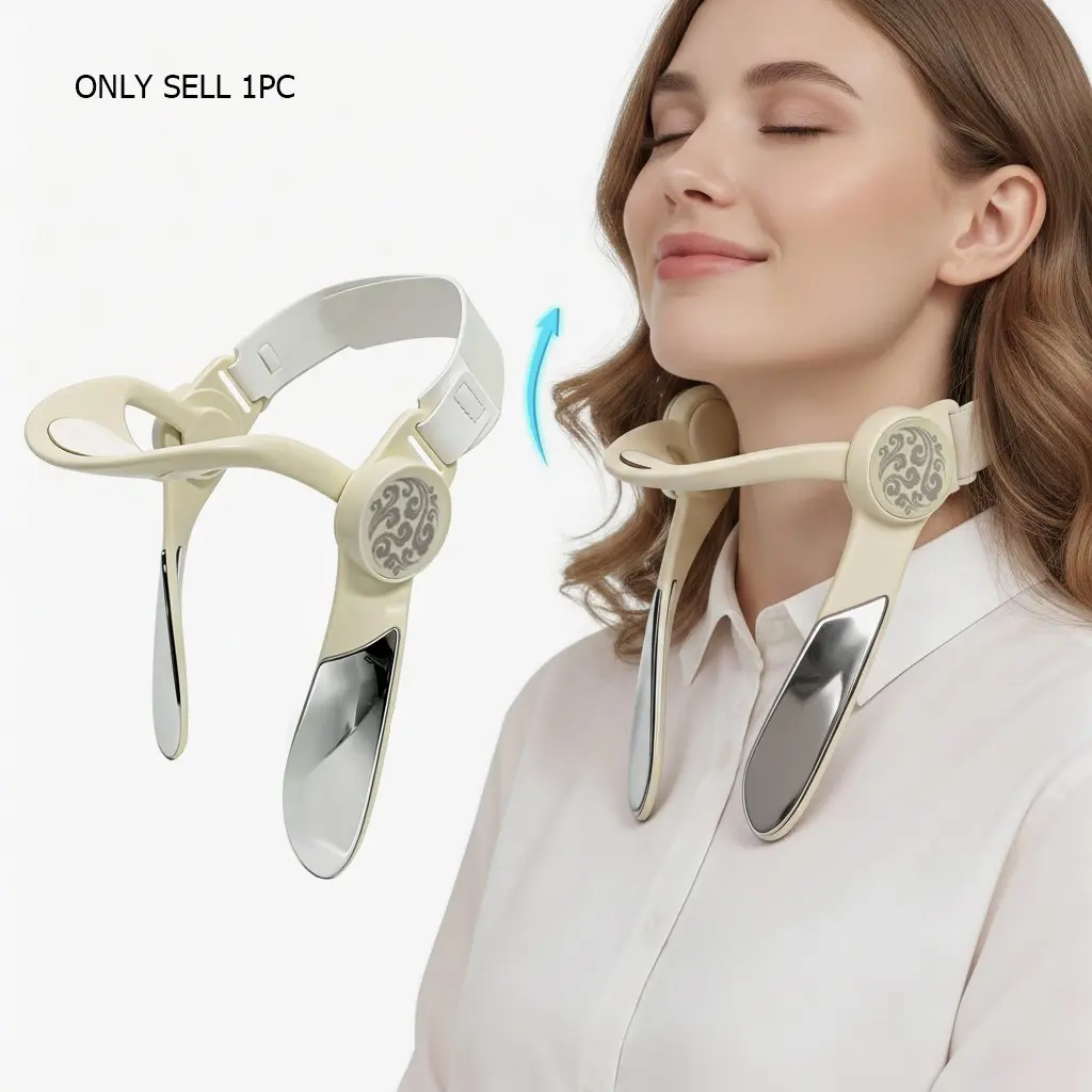 Adjustable Neck Support-Neck Brace-Four-Point System for Relieving Tech Neck Pain & Improving Posture for Study Work & Phone Use- Posture Straightener Tool, Healthcare