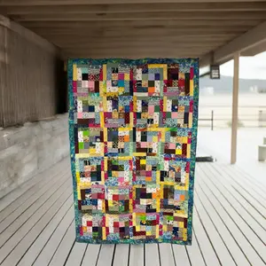 Kids Crazy Patch Handmade Quilt 46" x 69"