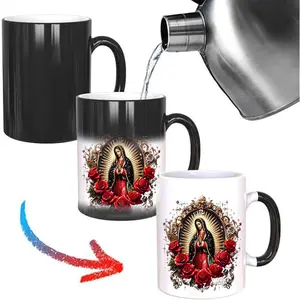 Mom's Gift Ceramic Coffee Mug – Virgin Mary Inspired Cup for Daily Use, Spiritual Moments, or Unique Gift Ideas – Stylish Drinkware Printed Reuse Home