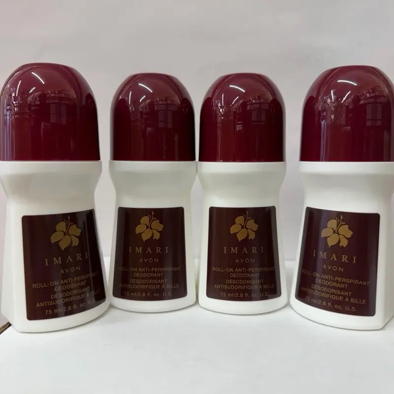 AVON Imari Roll-On Underarm Antiperspirant Deodorant, 4-Pack with Distinct Scents, 75ml Each, All Skin Types, Deodorant Personal Care for Everyday Use