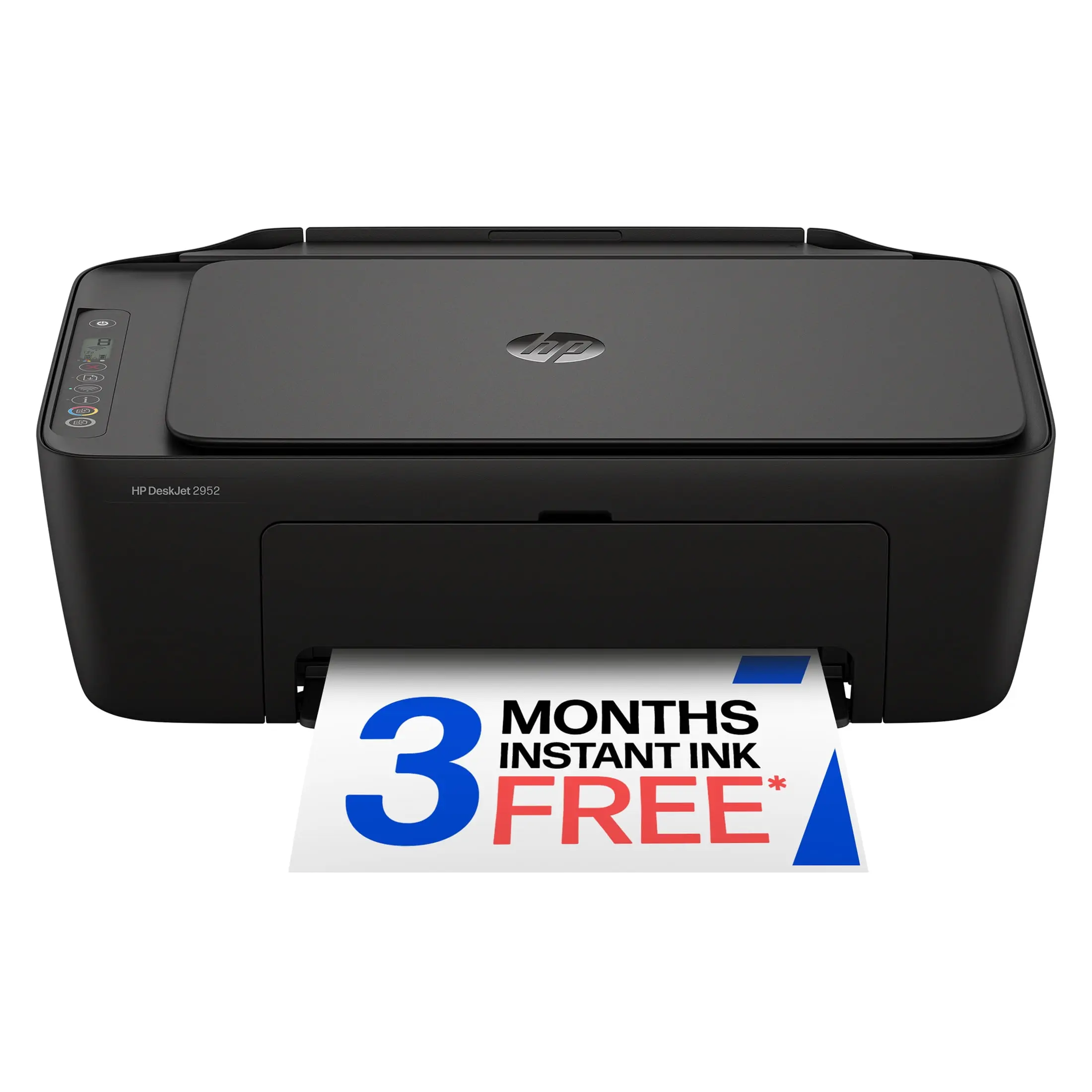 HP DeskJet 2952 Wireless All-in-One Color Inkjet Printer, 3 Months Free Instant Ink, Black