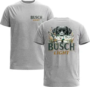 [Sale Up To 30%] Busch Light Dog Go Hunting T-shirt, Beer Tee, Graphic Shirt, Cotton, Crewneck, For Men