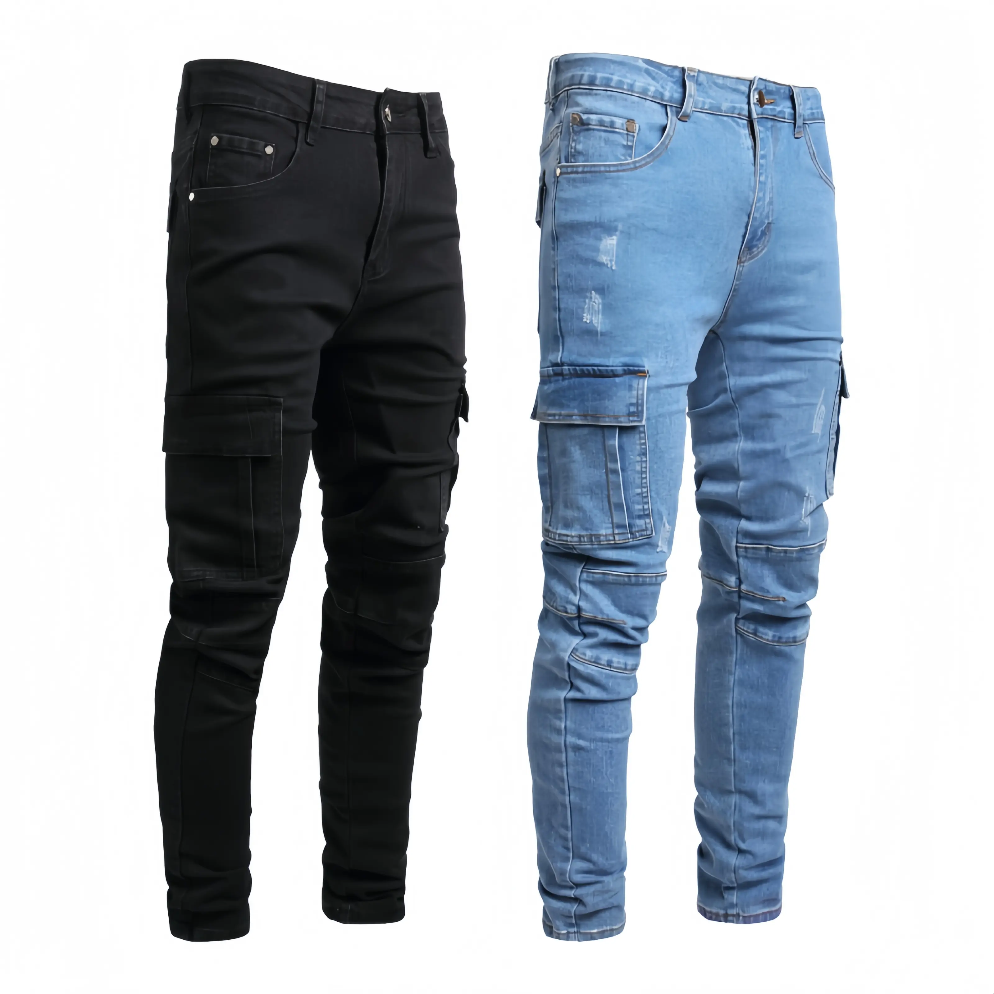 (2 Pack)Black-Mid Blue