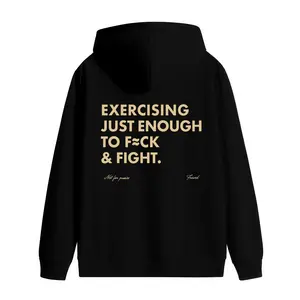 Funny EXERCISING JUST ENOUGH TO F≈CK & FIGHT Tee, Retro Vintage Y2K Streetwear