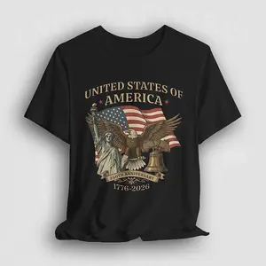 USA 250th Anniversary Unisex Tee, Vintage American Birthday Shirt, USA Independence Day Tee, America 1776-2026 Graphic
