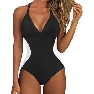 SUUKSESS Women Slimming Tummy Control One Piece Swimsuit Sexy Bathing Suit