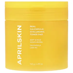 April Skin Real Calendula Hyaluronic Toner Pad, 4.93 oz (140 g)