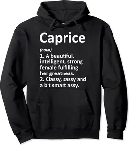 CAPRICE Definition Personalized Name Funny Christmas Gift Pullover Hoodie - Parisbus Shop 41B0BRYR8MV2