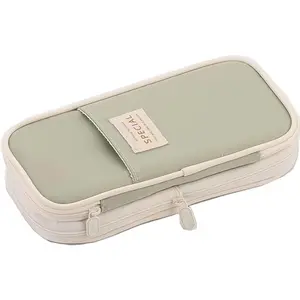Large Storage Pencil Case Pen Bag with Zipper Big Capacity Pouch Organizer for Office Travel Holder Box