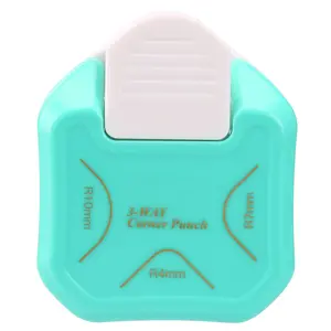 3 Way Round Corner Punch, 4mm, 7mm, 10mm 3 in 1 Corner  for Paper Crafts, Laminator, Cardstock, DIY Projects, Photocards, Card Making and Scrapbooking