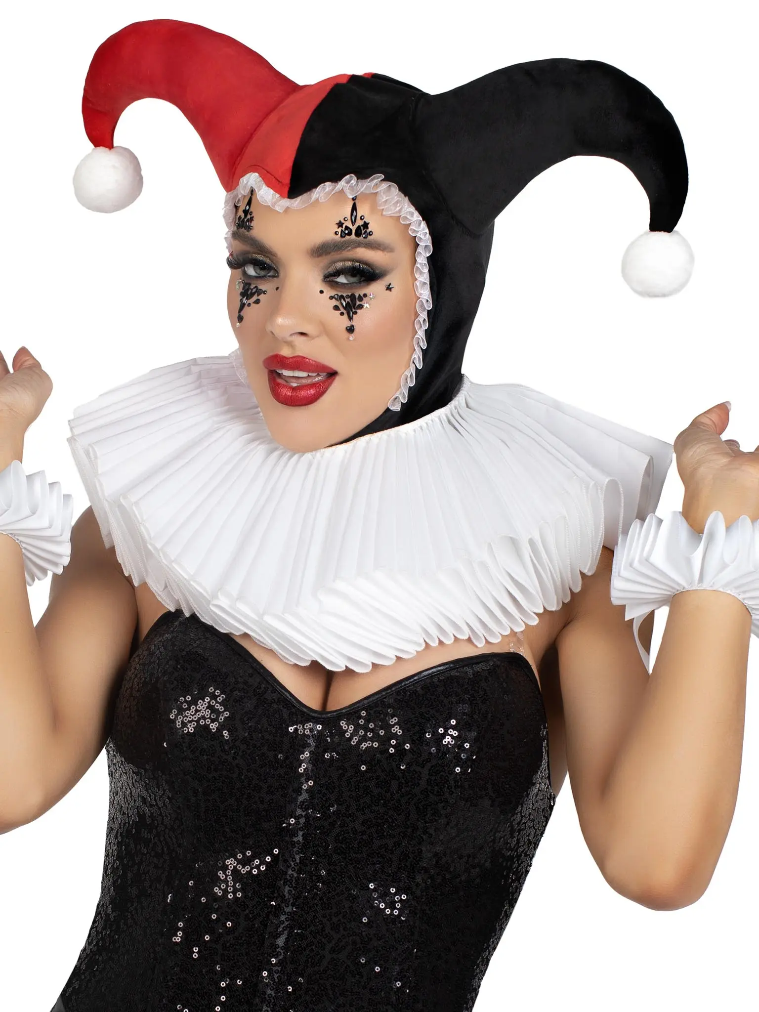 Harlequin Bonnet Costume Accessory - Clown Accessories Harlequin Bonnet Costume Accessory - Clown Accessories