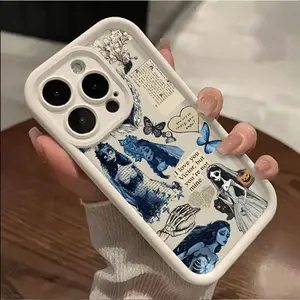 Gothic Bride Collage Phone Case for iPhone 17 AIR 17 PRO 16 PRO 15  PRO MAX  14 PLUS 13 PRO 12 11 PRO XS MAX X XR Plus Shockproof Protective Cover Full Protection Anti-Drop, Accessories, Smartphone