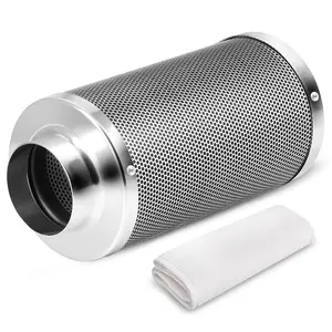 Air Carbon Australia Virgin Charcoal, Pre-Filter Included Reversible Flange, Smelliness Control for Grow Tent, Inline Duct Fan, Odor Scrubber