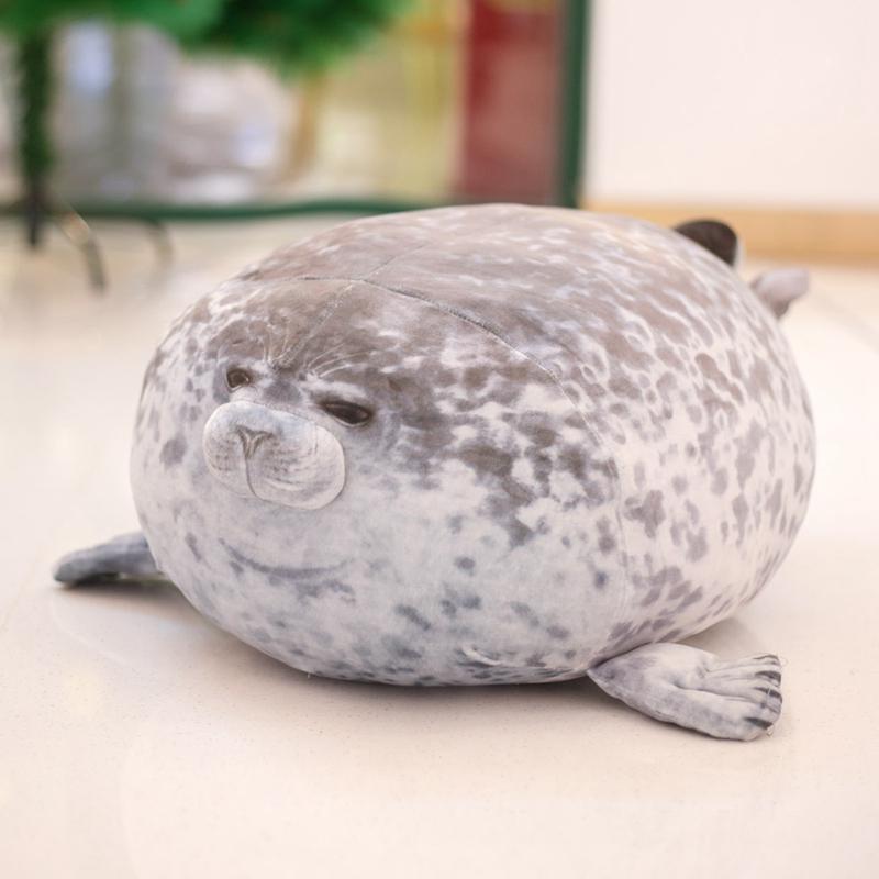 Cute Chubby Seal Plush Toy Cute Plush Stuffed Marine Animal Sea Lion Pillow Soft Plush Stuffed Sea Lion Plush Toy Birthday Gift for Kids weighted  stuffed  toy pillow  toy plushie toy Snuggle Bear
