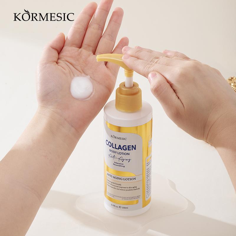 KORMESIC Collagen Anti-Aging 3-Piece Set: Eye Cream + Face Serum + Body Lotion - Replenish Collagen, Firm Skin & Brighten for Youthful,Radiant Glow Body Care Sets Deep Treatment Set
