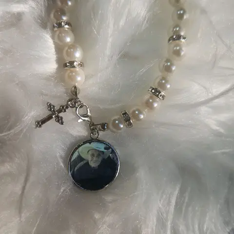 Unisex Bracelet Memorial with Personalized Photo Keepsake, Inspirational Beaded Bracelet