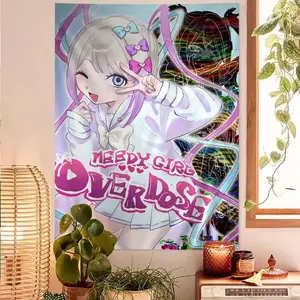 Needy Streamer Overload Chart Tapestry Home Decoration Hippie Bohemian Decoration Divination Wall Hanging Home Decor