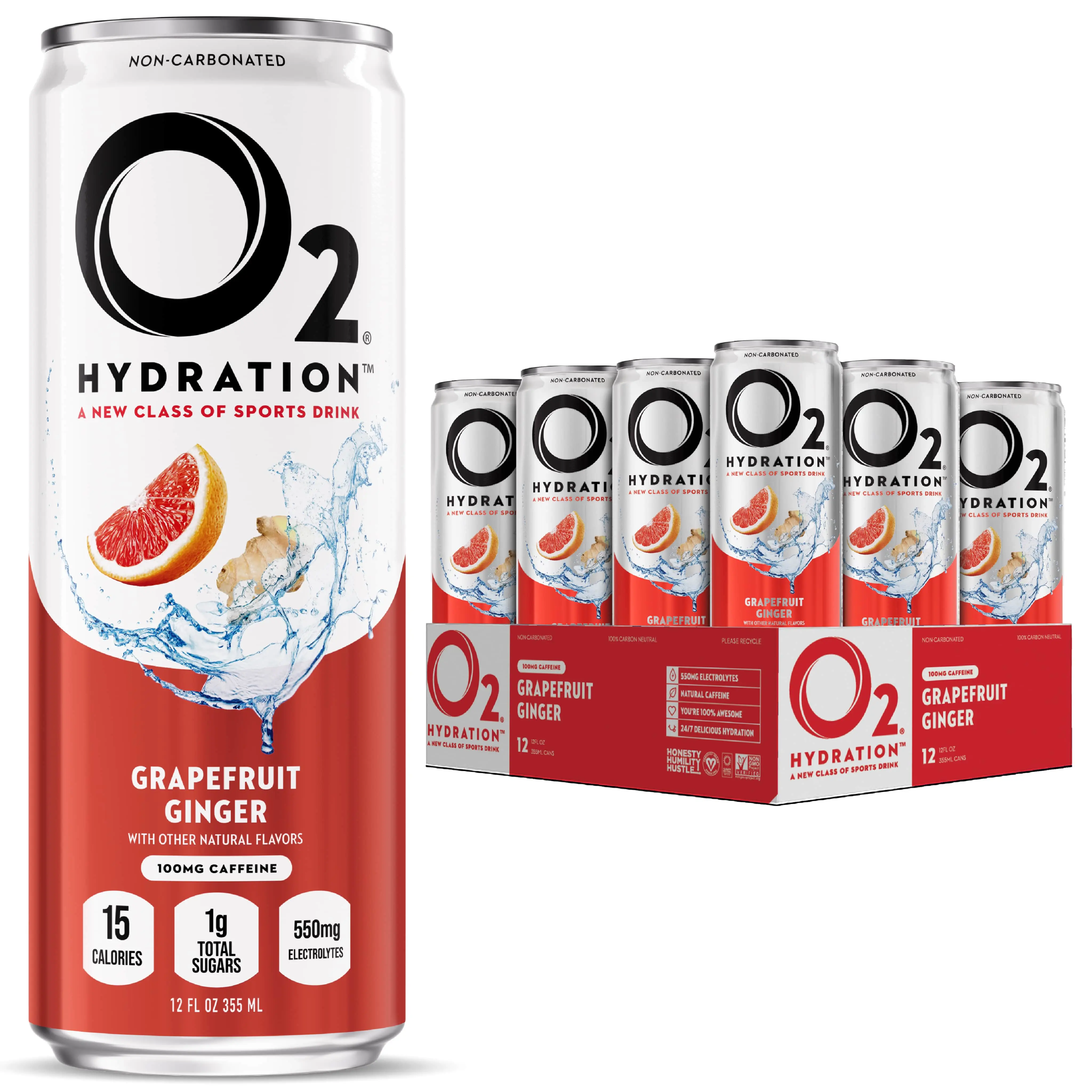O2 Hydration Oxygenated No-Guilt Sports Drink w/ Unbeatable Flavor ...