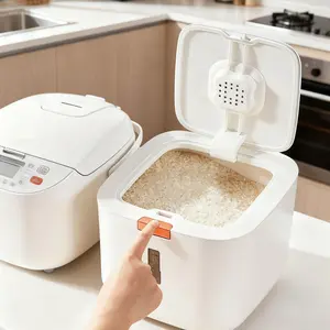 1pc Anti-Bug Rice Bucket 10kg/20kg, Home Moisture-Proof Mold-Resistant Sealed Food Grade Storage Container, Kitchen Organizer Box