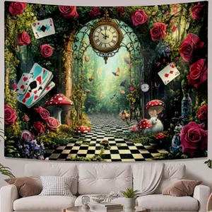 Fashionable Design Alice in Wonderland inspired scene Unique Tapestries Suitable for living rooms