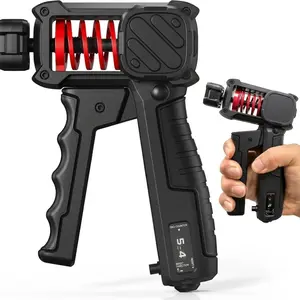 Grip Strength Trainer with Counter, Adjustable Hand Gripper Strengthener 11–130LB or 40-260LB, Forearm Strengthener for Office & Home Training