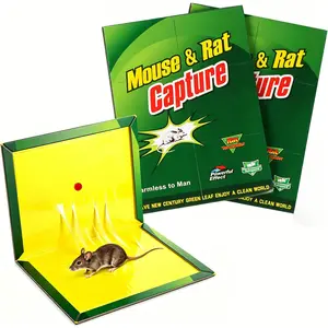 2-Pack Invisible Mouse Traps, Super Sticky Glue Pads, Easy Capture, Ideal for Warehouse, Home, Kitchen, Indoor & Outdoor Use